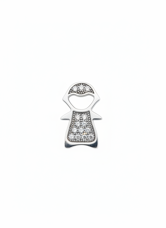 Cubics Girl Pendant Sterling Silver
