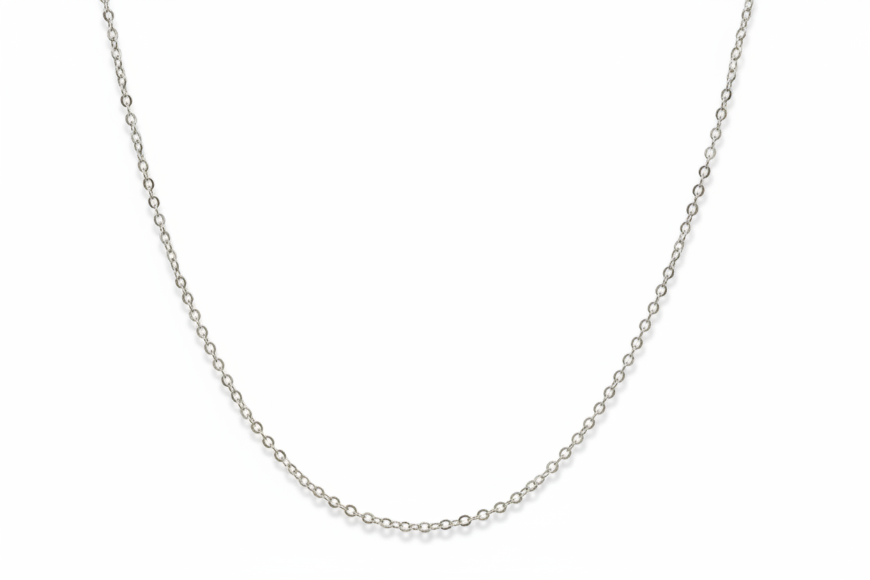 Anchor Link Silver Necklace