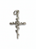 Load image into Gallery viewer, Vintage Rose Cross Sterling Silver Pendant
