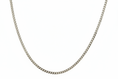 Load image into Gallery viewer, Curb Diamond Cut Link Silver Necklace
