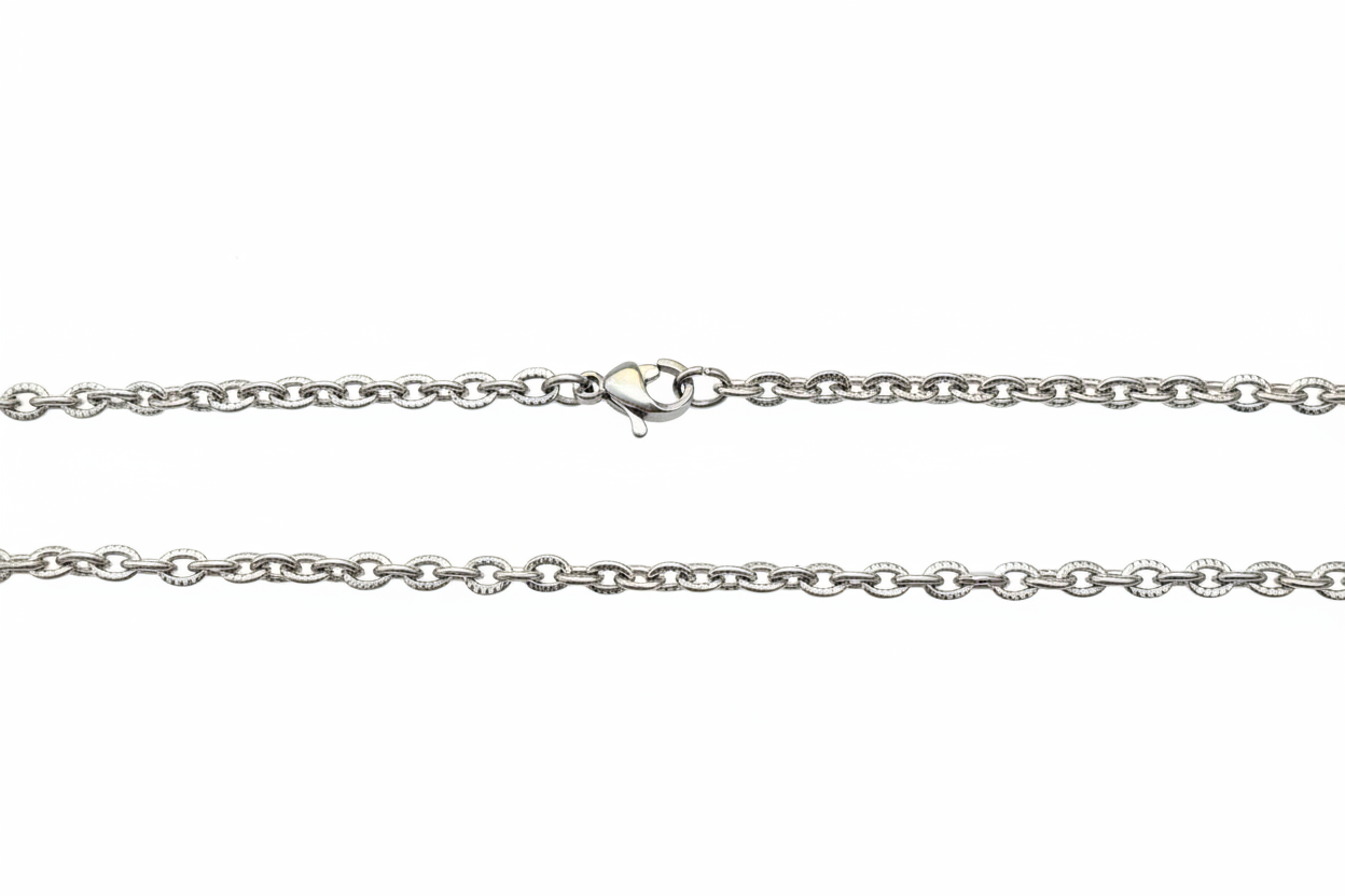 Diamond-Cut Cable Link Necklace