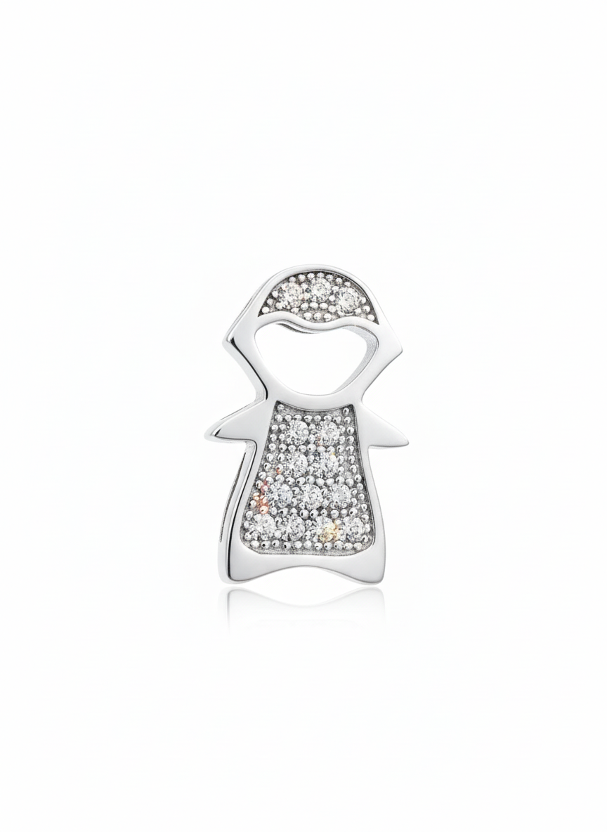 Cubics Girl Pendant Sterling Silver