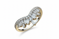 Load image into Gallery viewer, 925 Sterling Crown Cubic Zirconia Ring with Cubic Zirconia Stones
