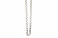Load image into Gallery viewer, Curb Diamond Cut Link Silver Necklace
