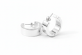 Load image into Gallery viewer, Hoop Butterfly Electroform Sterling Silver Earrings
