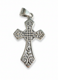 Load image into Gallery viewer, Vintage Inner Cross Sterling Silver Pendant
