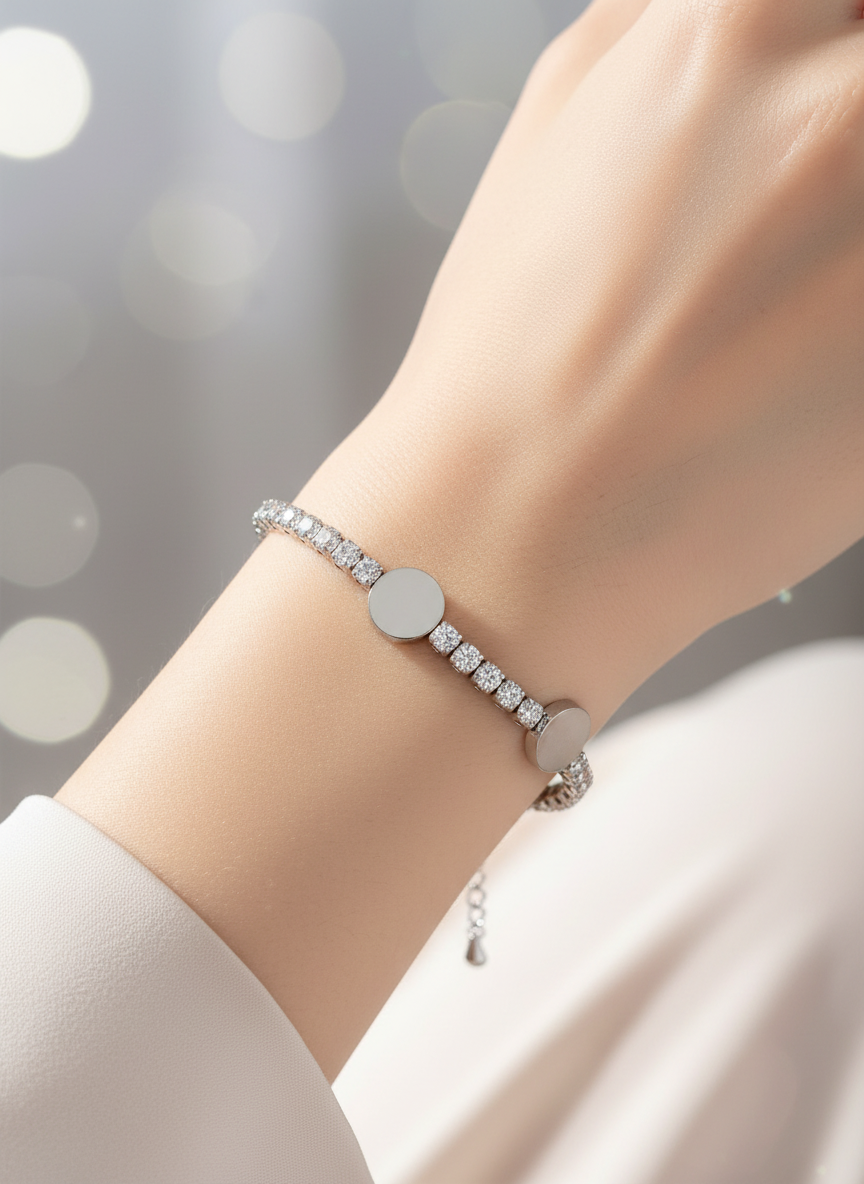 Circle Tennis Bracelet
