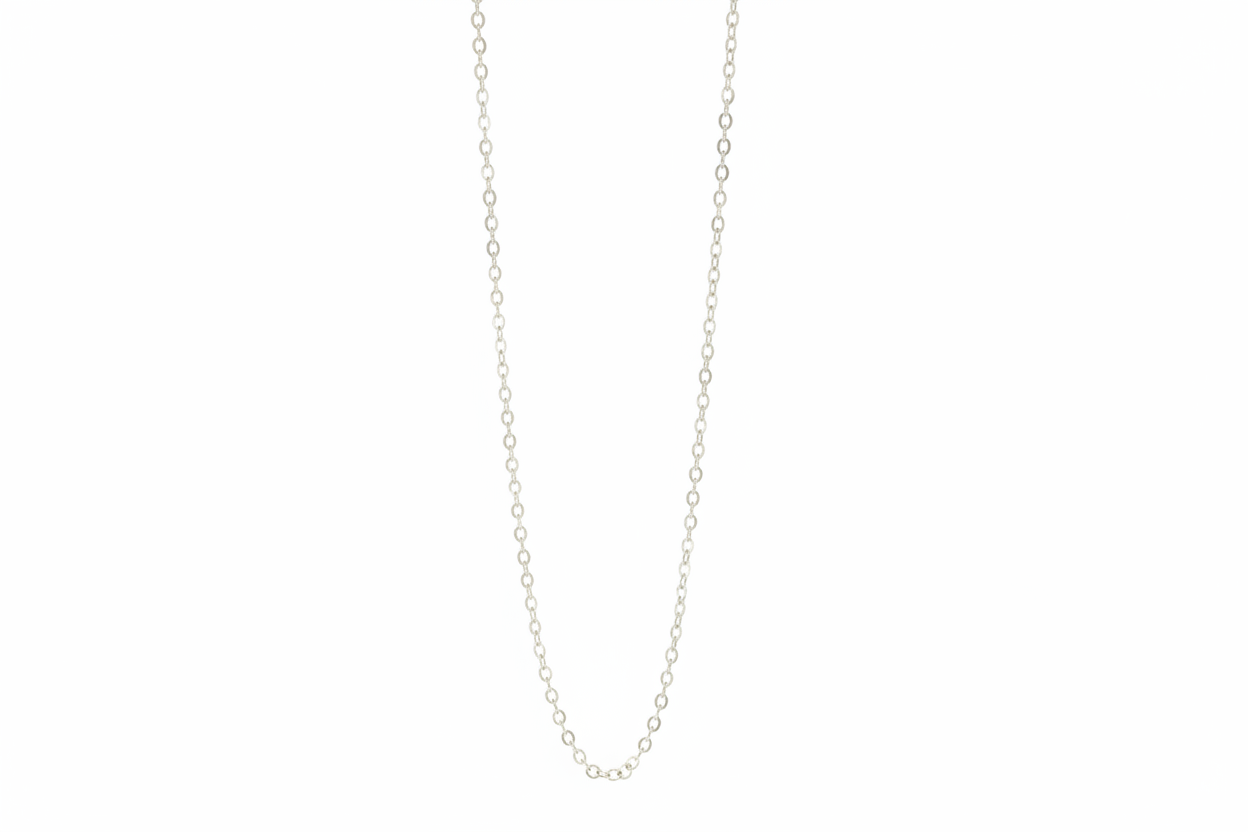 Anchor Link Silver Necklace
