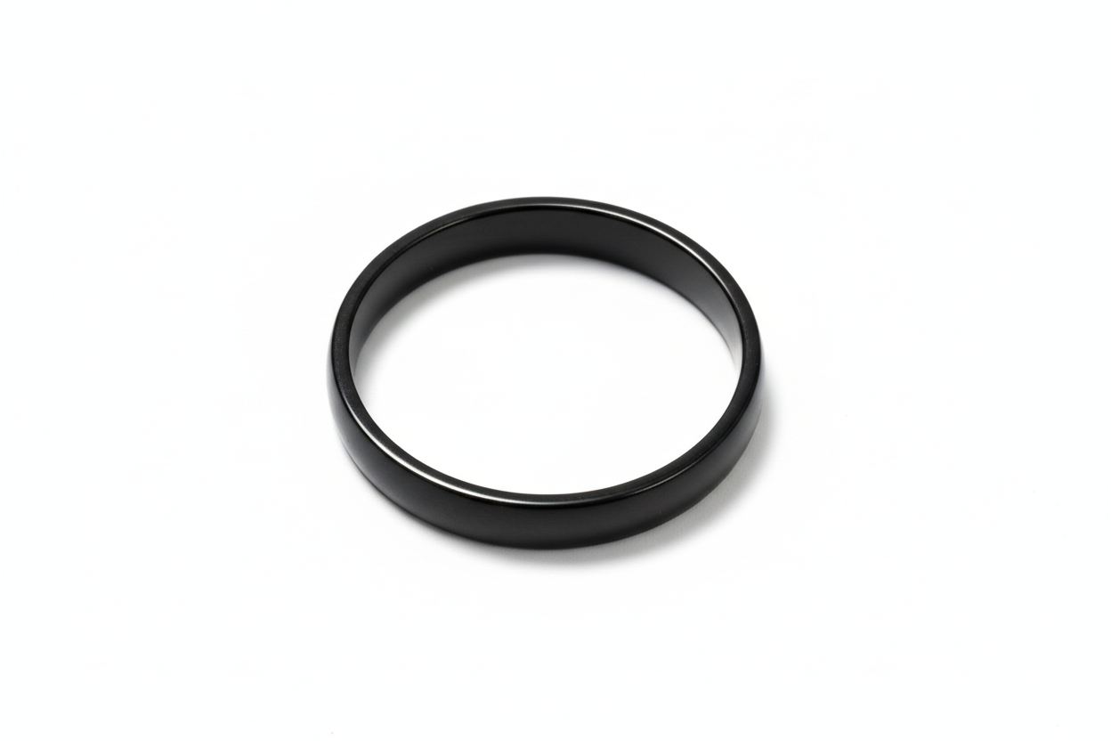 3.3mm Black Stainless Steel Ring