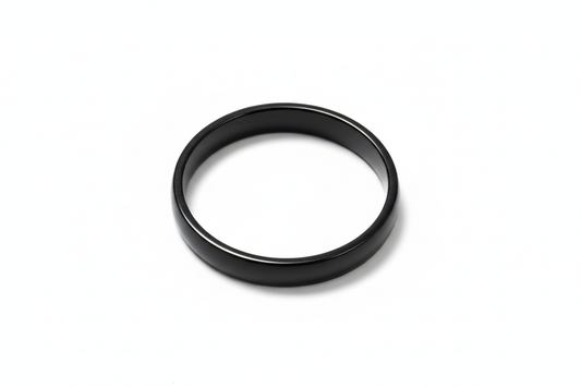 3.3mm Black Stainless Steel Ring