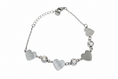 Load image into Gallery viewer, Hearts with Cubic Zirconia Stones Bracelet
