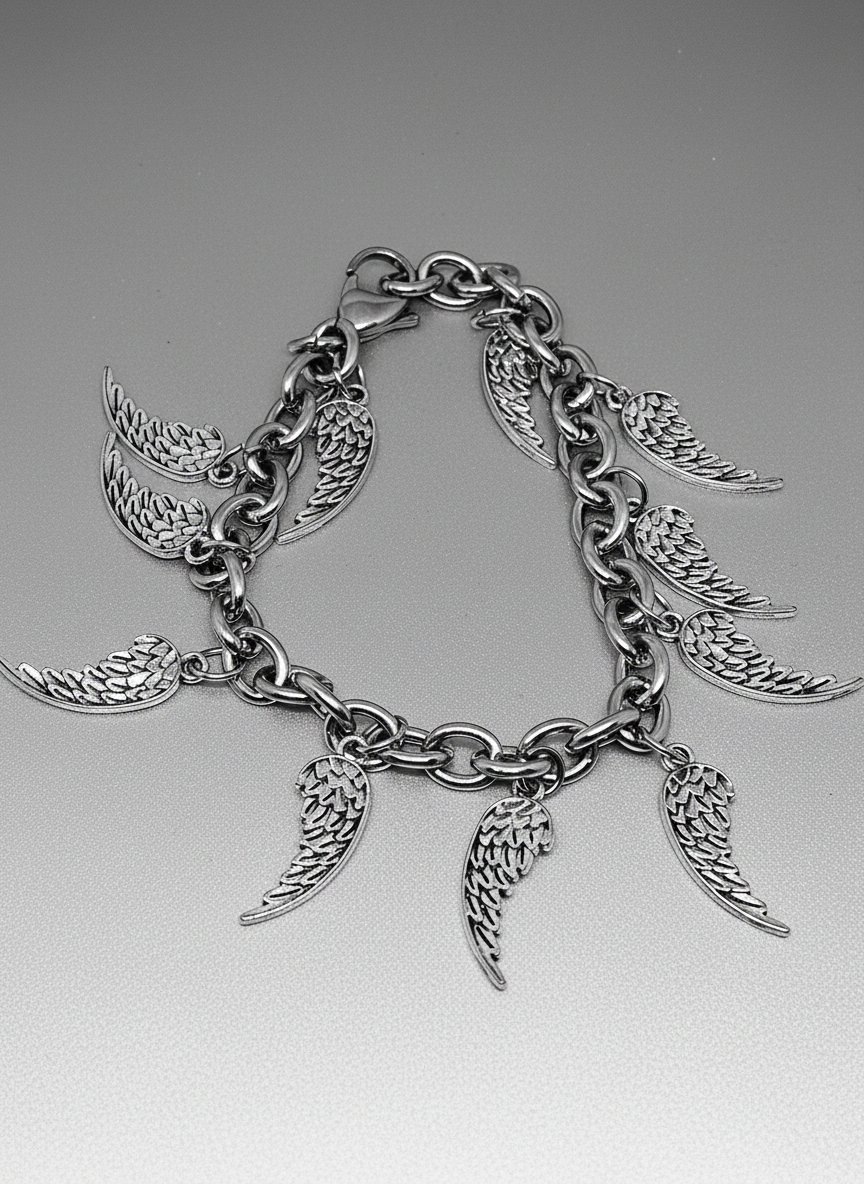 Angel Wing Charm Bracelet
