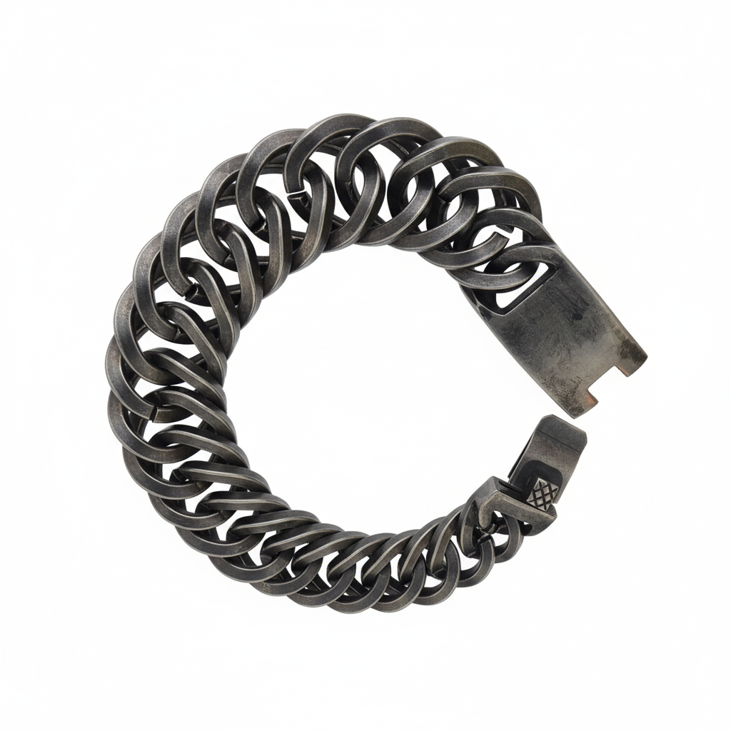 Double Curb Link Bracelet
