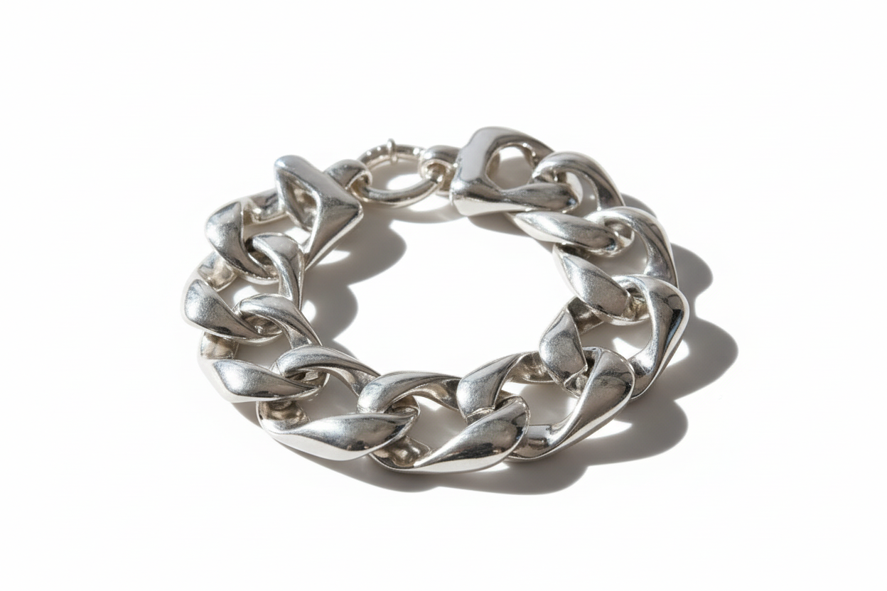 Cuban Link Silver Bracelet