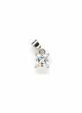Load image into Gallery viewer, Square Cubic Zirconia Sterling Silver Pendant

