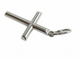 Load image into Gallery viewer, Italy Round Cross Pendant Sterling Silver
