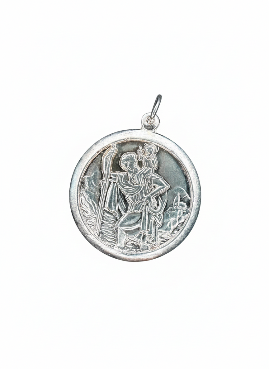 Saint Christopher Sterling Silver Pendant
