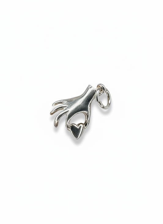 Pinching Heart Pendant Sterling Silver