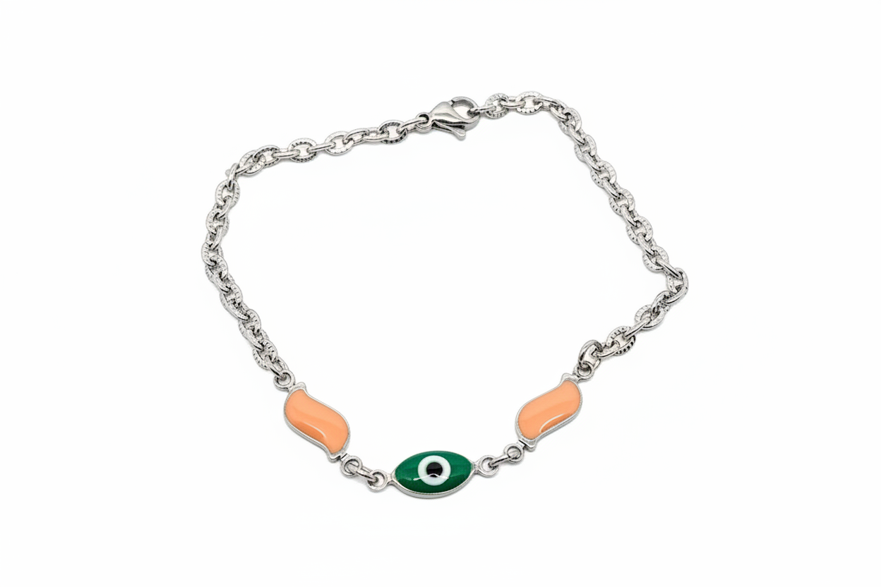 Green Evil Eye Bracelet
