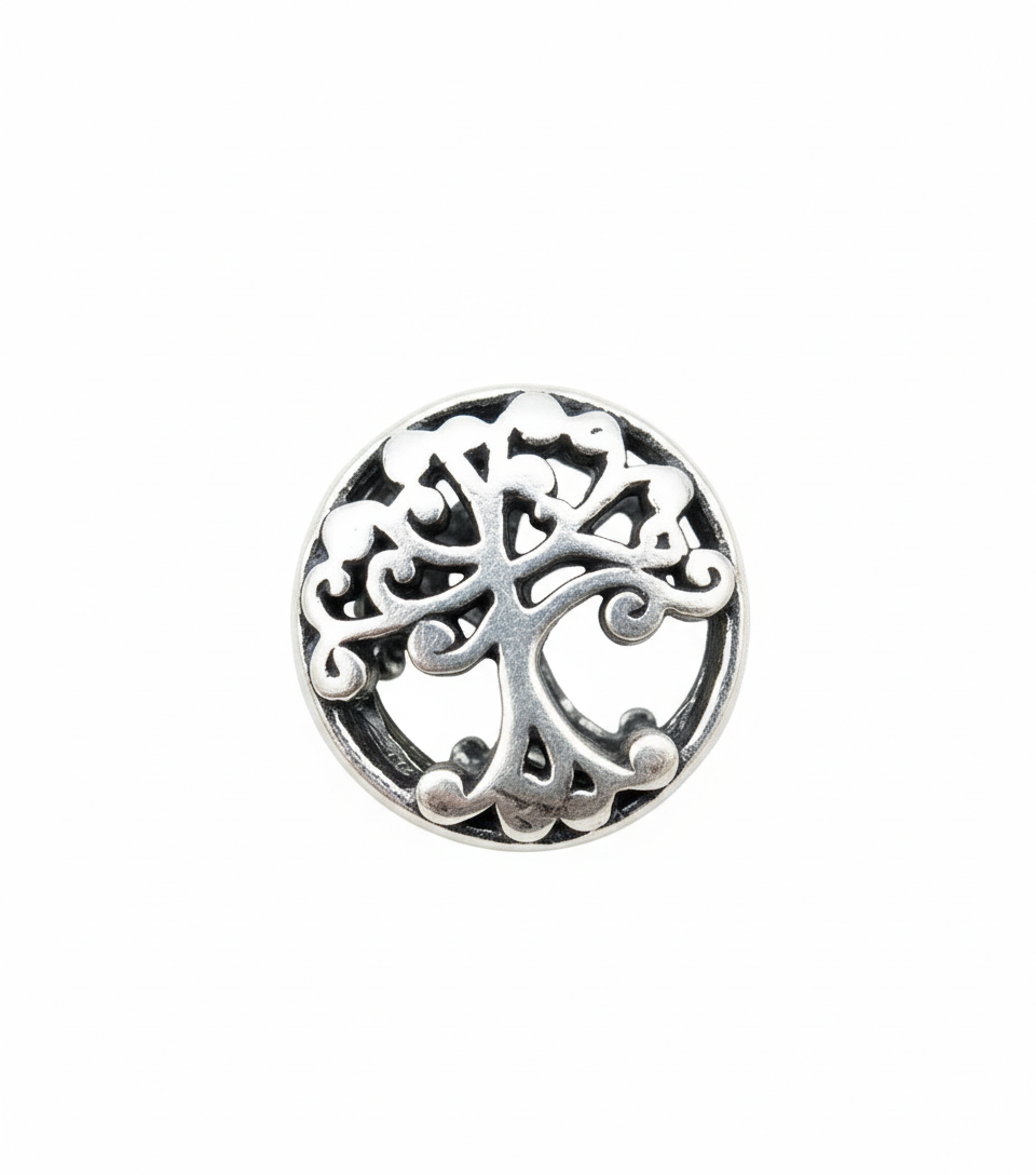Pandora Compatible Ancient Tree Pendant Sterling Silver