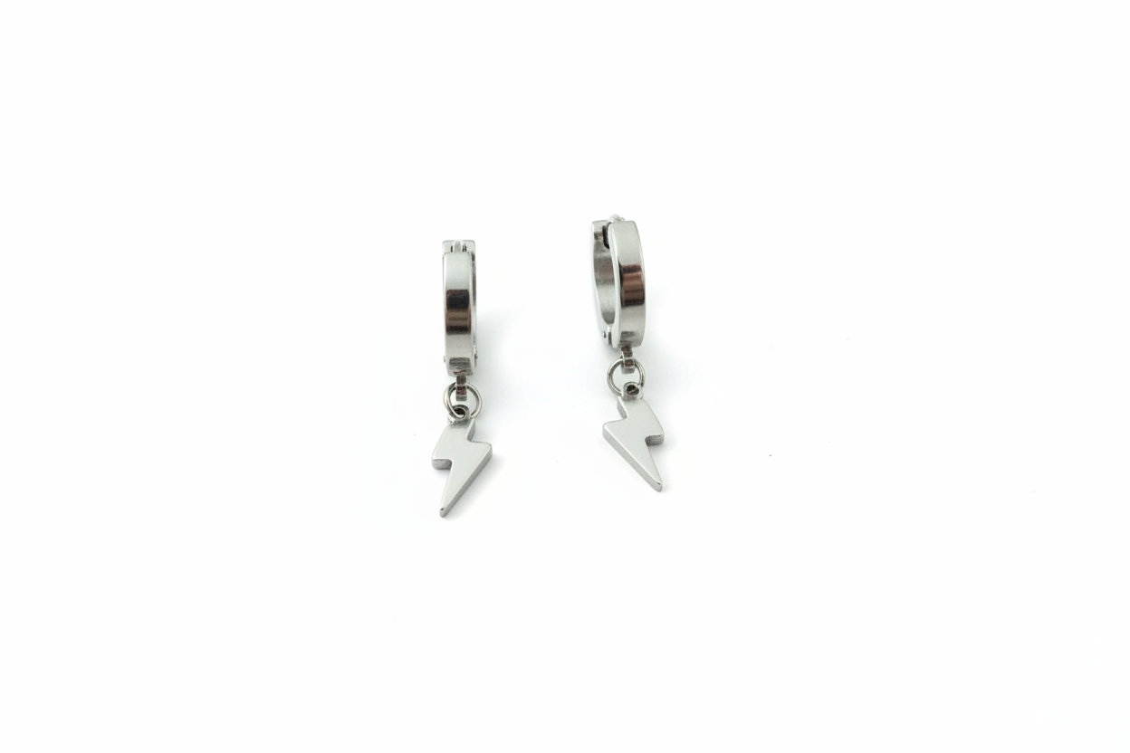 Lightning Huggie Drop Earrings