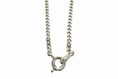 Load image into Gallery viewer, Curb Diamond Link Silver Necklace
