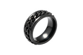 Load image into Gallery viewer, Black Spinner Stainless Steel Ring
