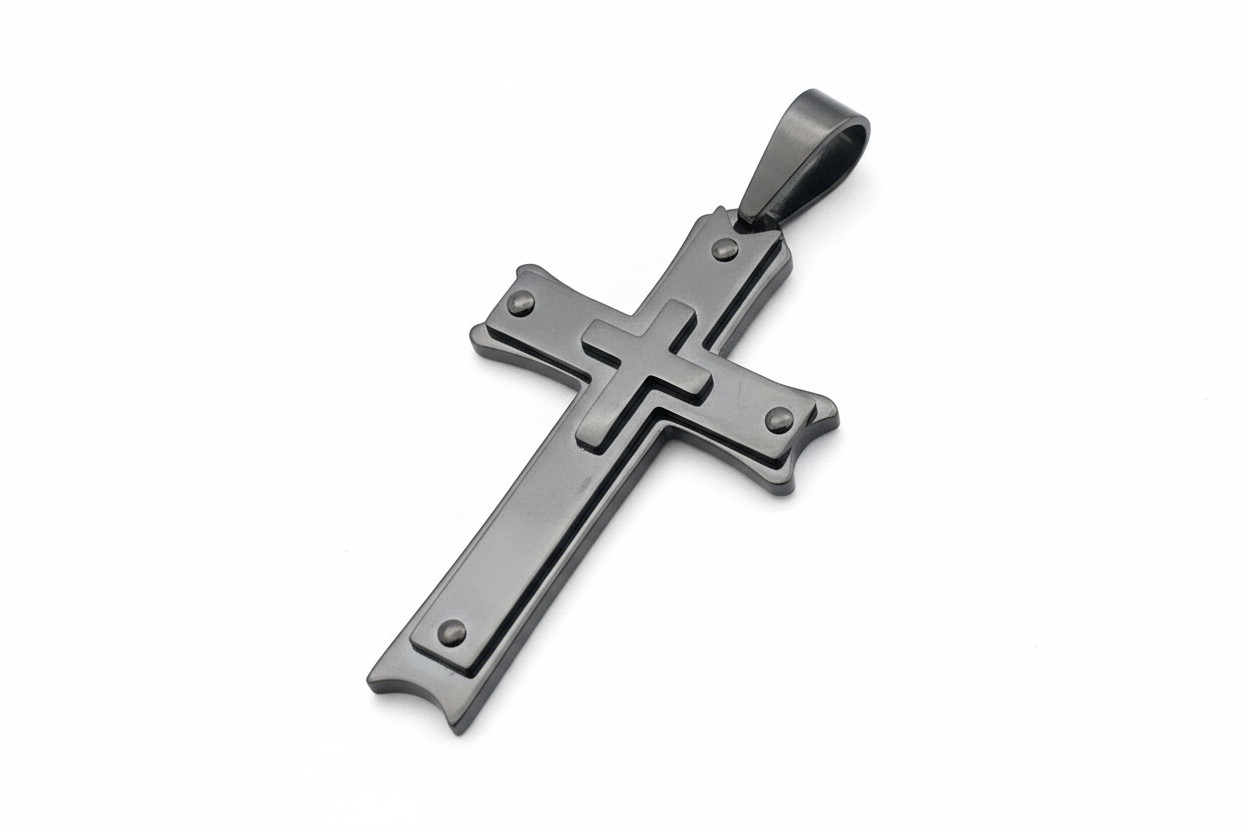 Stacked Inlay Cross