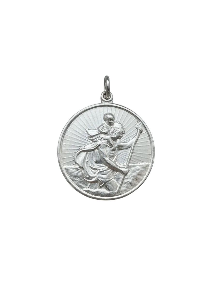 Saint Christopher 925 Sterling Silver Pendant
