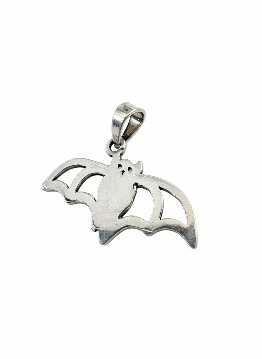 Bat Pendant Sterling Silver