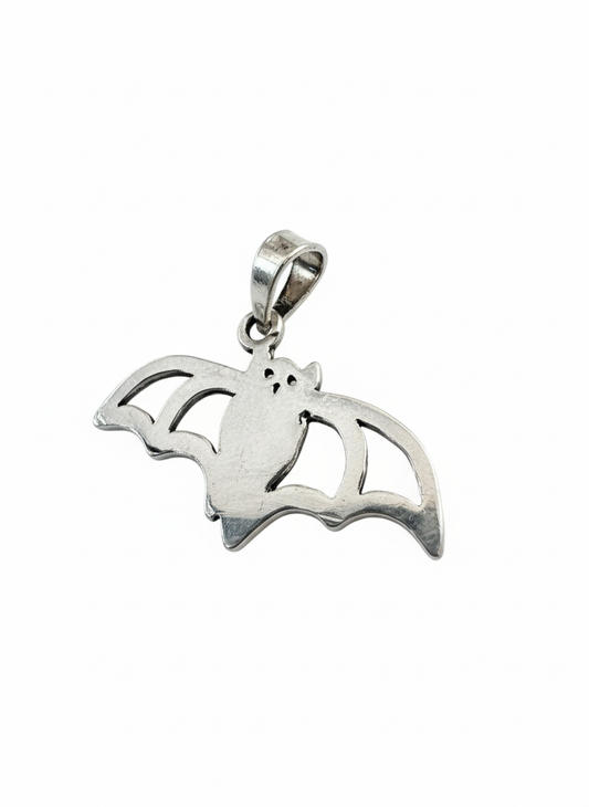 Bat Pendant Sterling Silver