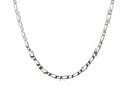 Load image into Gallery viewer, Curb Figaro Link Silver Necklace
