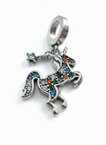 Load image into Gallery viewer, Pandora Compatible Unicorn Pendant Sterling Silver
