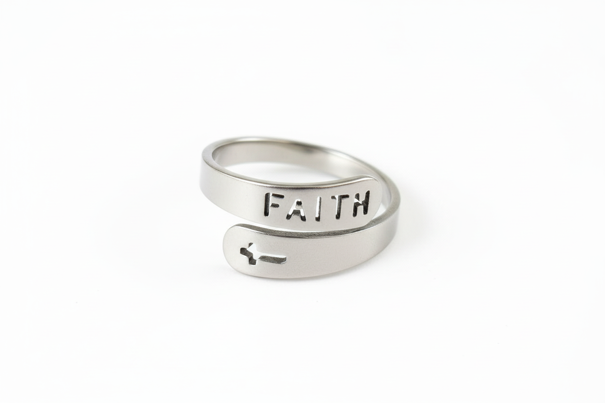 Faith adjustable Stainless Steel Ring