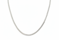 Load image into Gallery viewer, Curb Diamond Cut Link Silver Necklace
