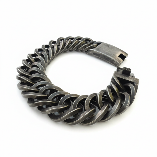 Double Curb Link Bracelet