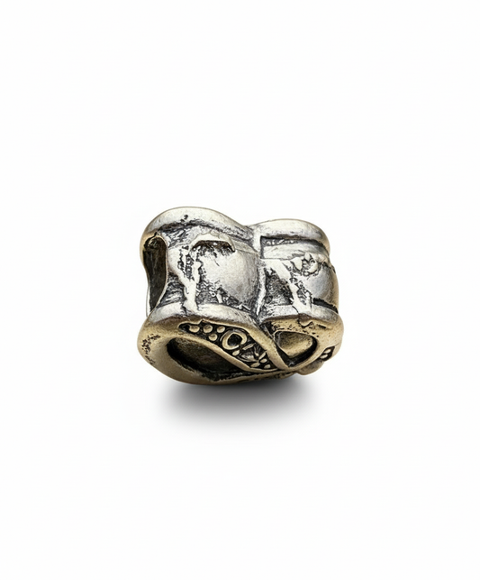 Pandora Compatible Vintage Heart Pendant Sterling Silver