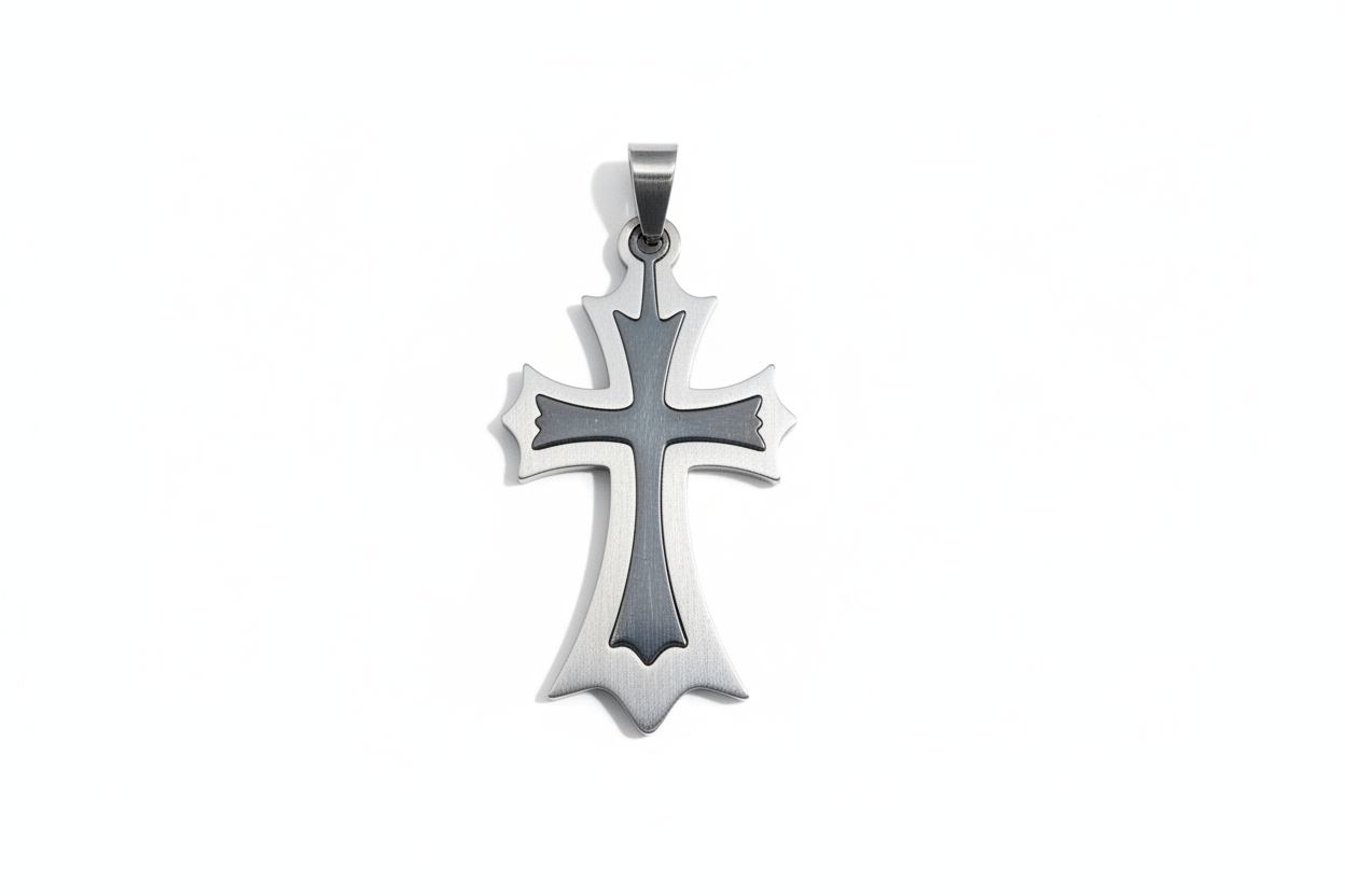 Flared Two-Tone Cross