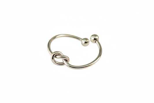 Knot Heart Stainless Steel Ring