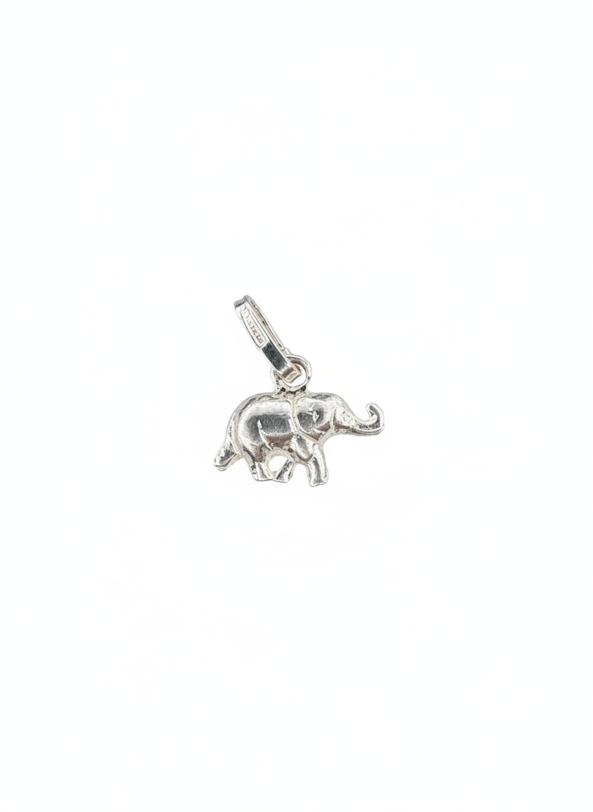 Tiny Elephant Pendant Sterling Silver