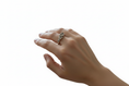 Load image into Gallery viewer, Double heart with Cubic Zirconia Stone Stainless Steel Ring
