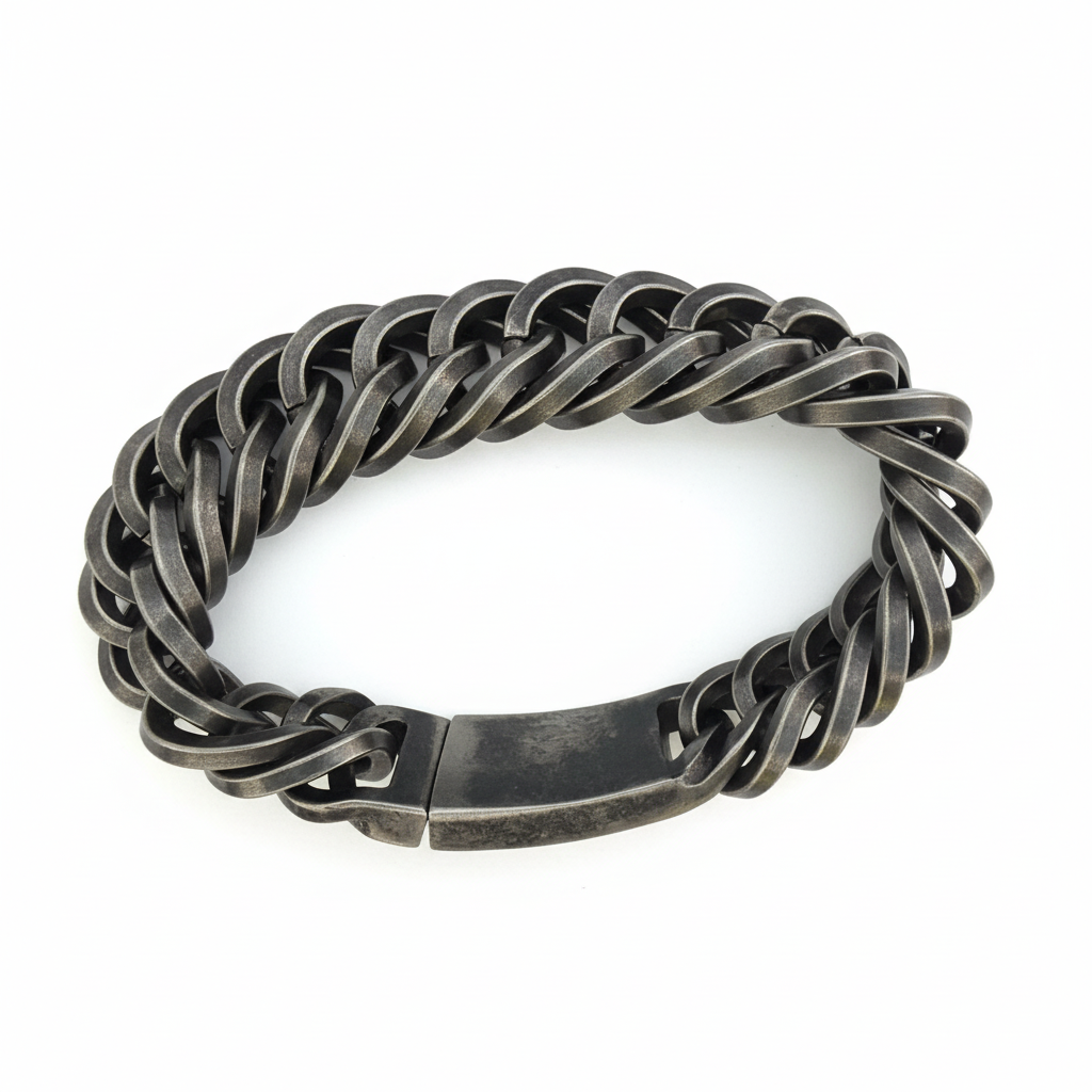 Double Curb Link Bracelet