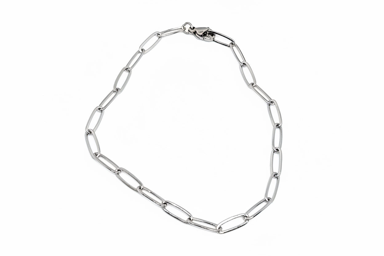 4mm Paper Clip Bracelet