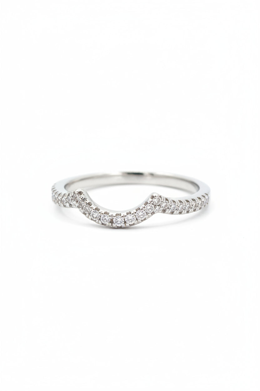 Chevron 925 Sterling Silver Ring