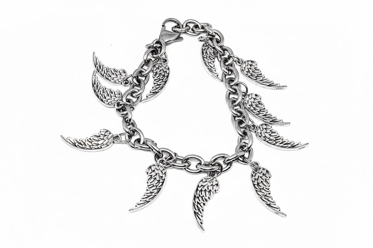Angel Wing Charm Bracelet