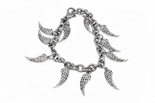 Angel Wing Charm Bracelet