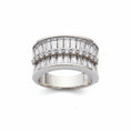 Load image into Gallery viewer, Geometric Baguette 925 Sterling Silver Ring
