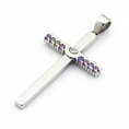 Load image into Gallery viewer, Sterling Silver Cross Pendant - Alternate Angle
