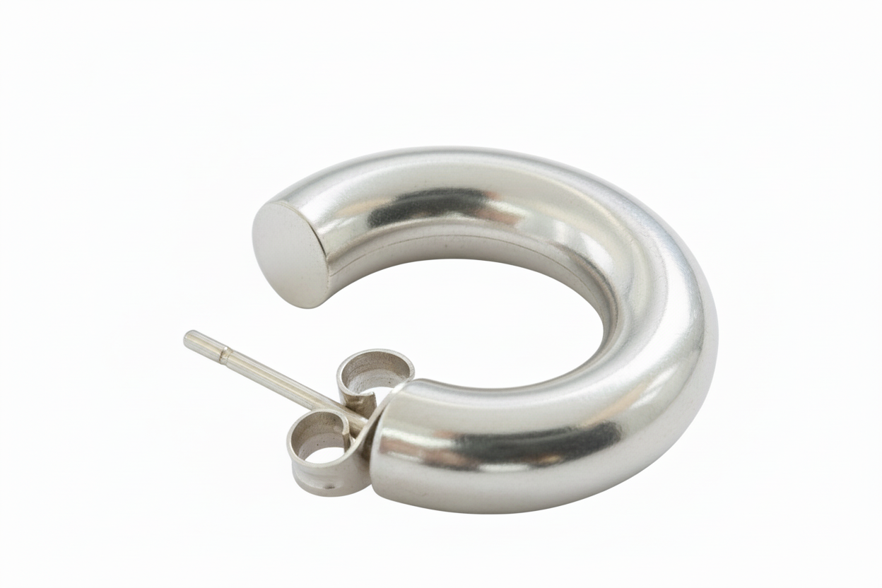 Puffy Hoop Earrings